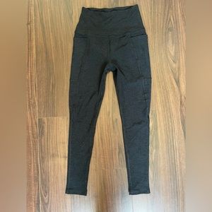 Beyond Yoga Spacedye Out Of Pocket High Waisted Midi Legging Small Darkest Night